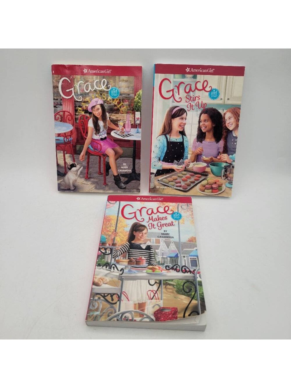 American Girl Books GRACE Lot of 3 Chapter Books by Mary Casanova